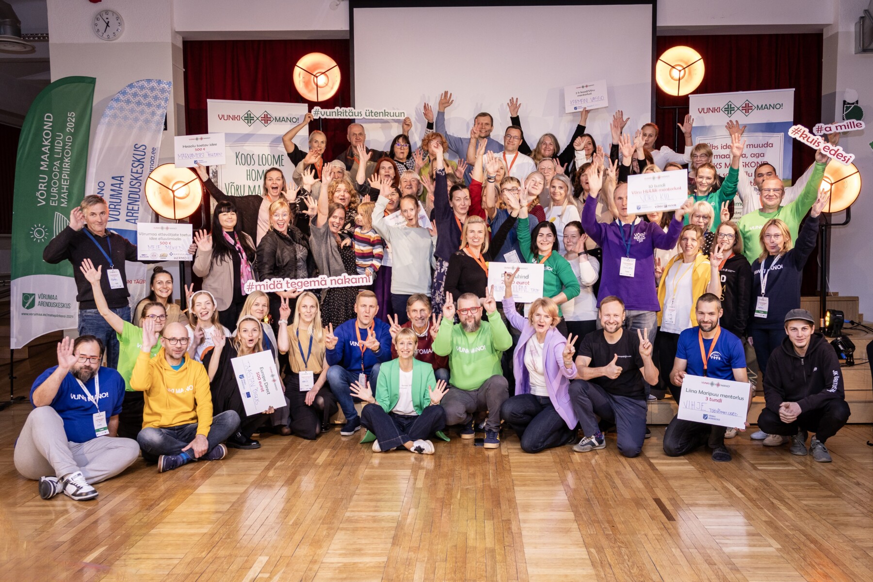 IX Vunki Mano! osalejad 11. oktoobril Võru Kreutzwaldi koolis. Foto: Tiina Männe