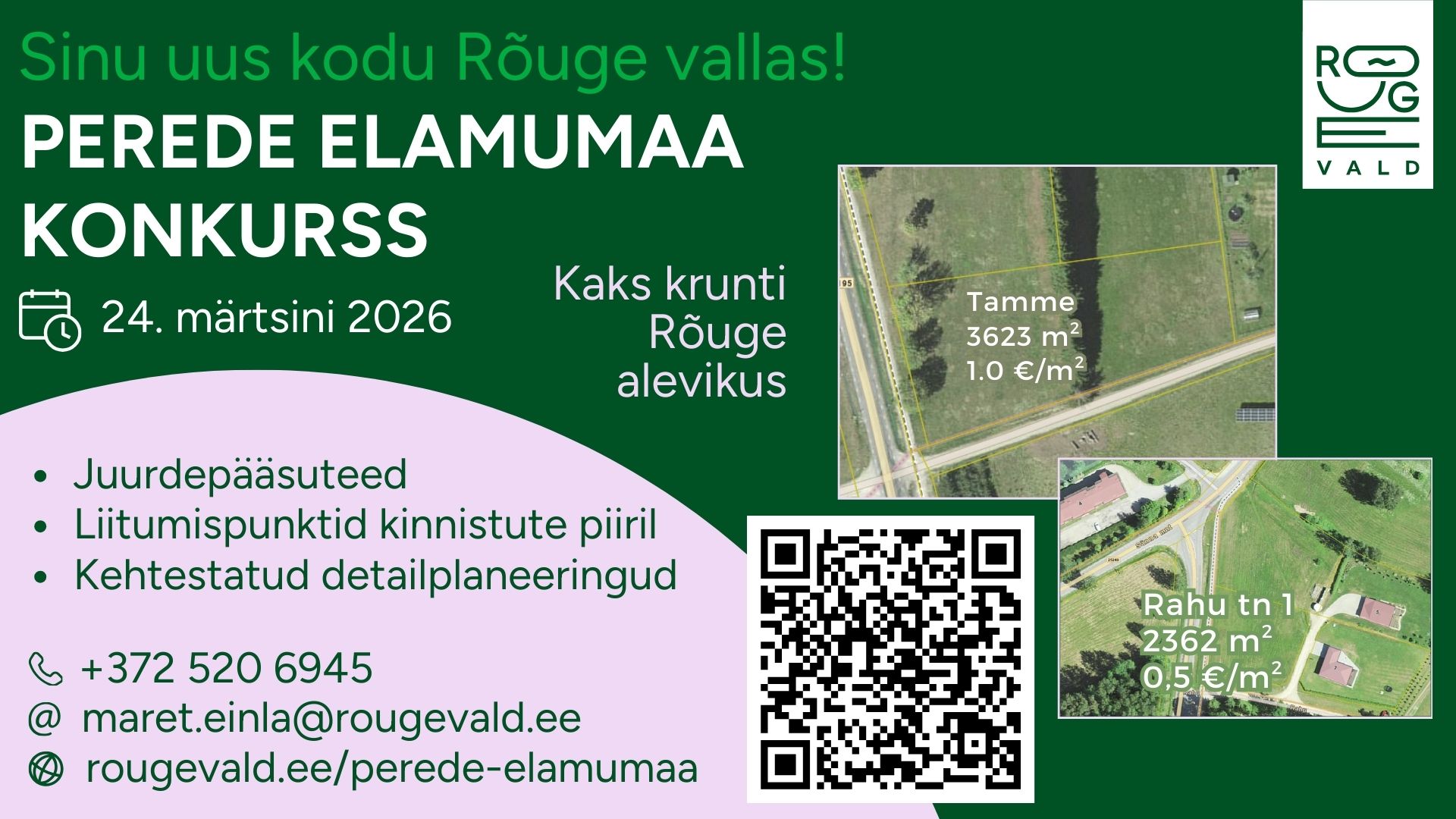 Perede elamumaa konkurss: Tamme ja Rahu tn 1 kinnistud.