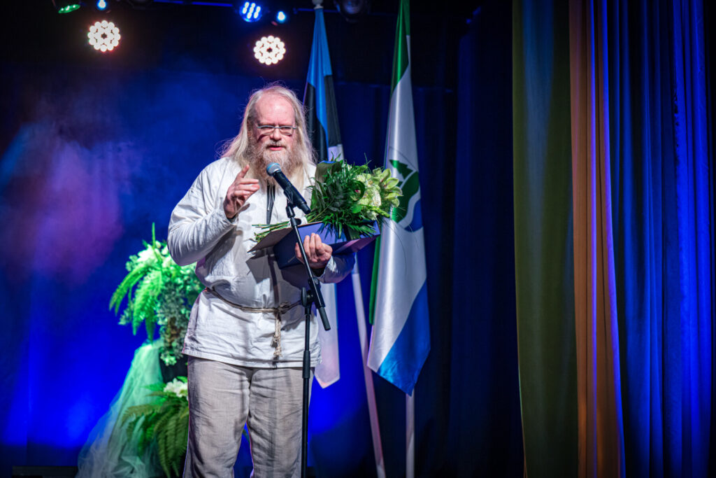 Rõuge valla elutööpreemia laureaat Aare Rätsepp 20.02.2026 Rõuge rahvamajas. Foto: Birgit Pettai