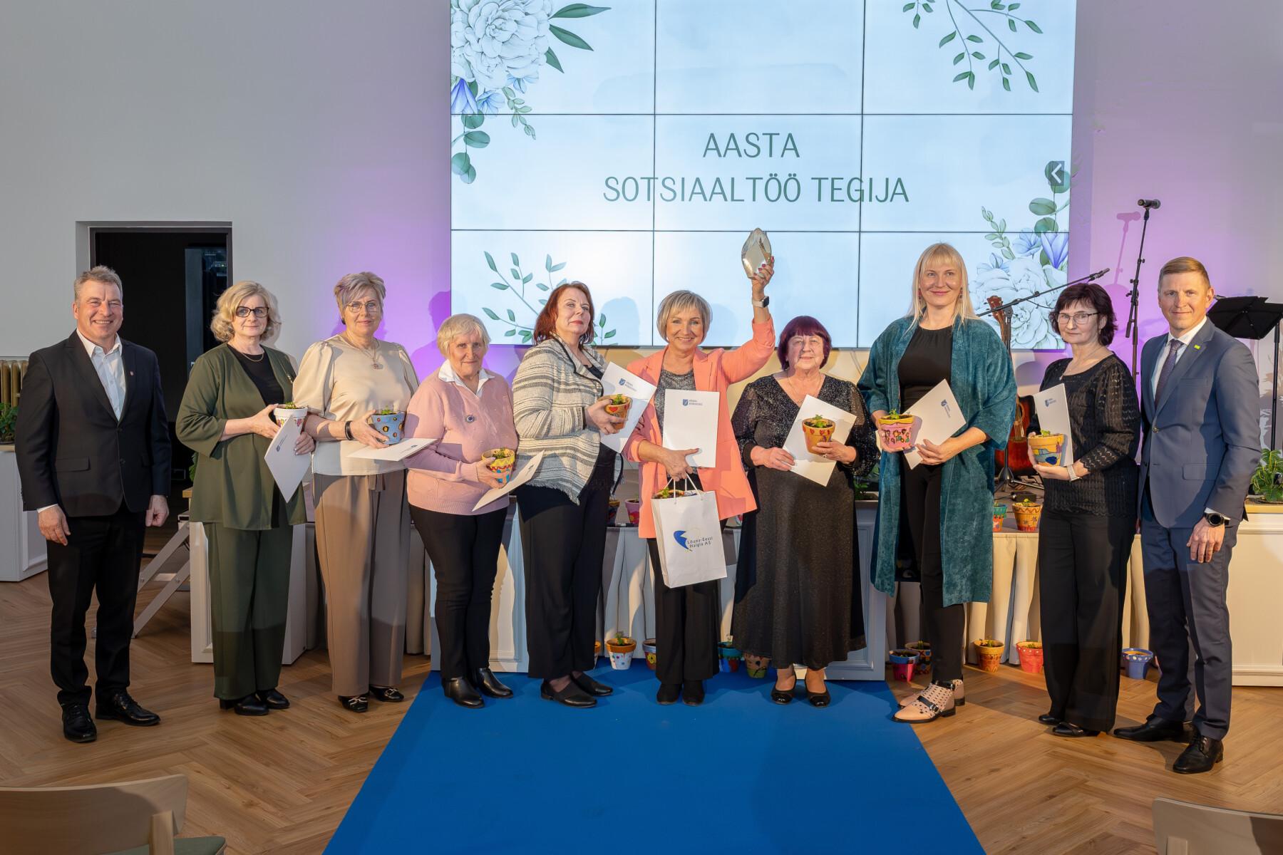 Võrumaa Arenduskeskus koostöös maakonna omavalitsustega tunnustas teist aastast järjest Võru maakonna sotsiaal- ja tervisevaldkonna tegijaid. Foto Aigar Nagel.